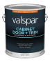 Valspar 8200 028.0082007.007 Cabinet, Door and Trim Paint Enamel, Water Base, Semi-Gloss Sheen, Whit