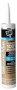 DAP SILICONE MAX 08790 Silicone Sealant, White, 24 hr Curing, -35 to 120 deg F, 10.1 fl-oz Cartridge