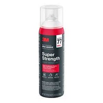 Super 77 77-NAT Multi-Surface Adhesive, Liquid, Solvent, White, 14.1 oz Aerosol Can