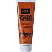 Traeger BAC731 Flat Top Grill Seasoning and Cast Iron Conditioner, Cream, 8 oz Bottle