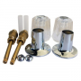 Price Pfister, Two Valve, Windsor, Tub & Shower, Trim Set, Includes Hot & Cold Handles With Buttons 