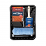 Valspar Decks & Fences 889905140 Paint Roller Kit, Textured, Deck and Fences Surface, Knit Fabric/Pl