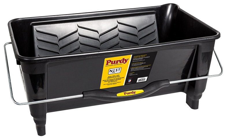 Purdy NEST 140796018 Dual Roll-Off Bucket, 5 gal Capacity, Polypropylene, Black, Ergonomic Handle