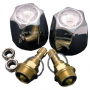 Price-Pfister Trim Kit, Two Small Chrome Plated Verve Handles With Screws And Index Buttons, No Lead