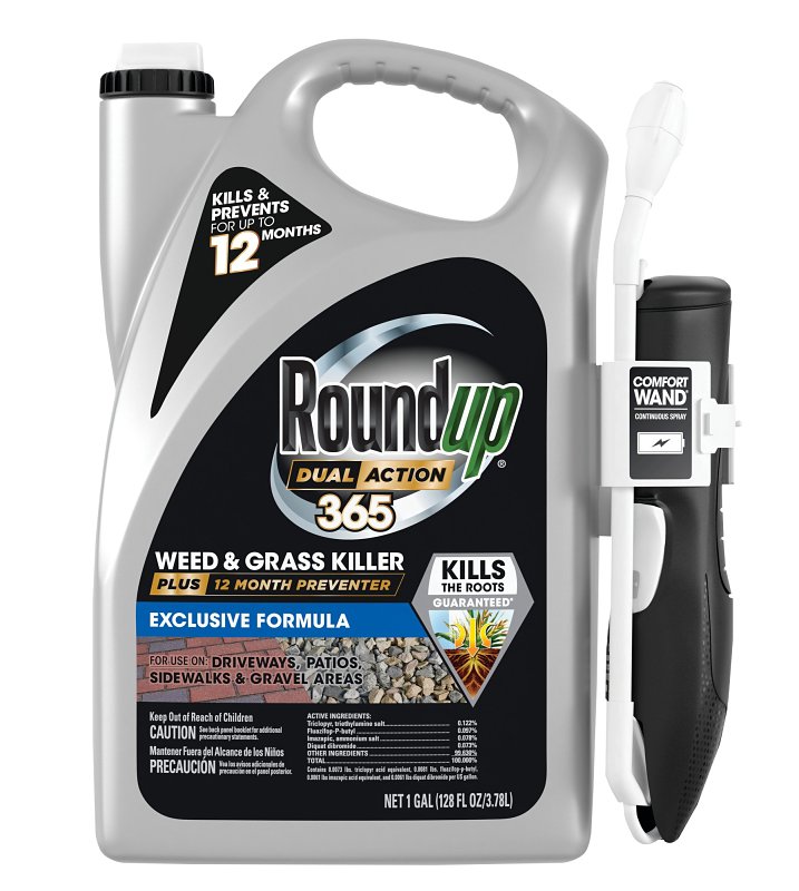 Roundup 5478304 Weed and Grass Killer, 1 gal, Liquid, 1/PK