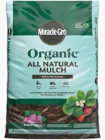 Miracle-Gro Organic 88559430 Natural Mulch, 1.5 cu-ft Bag