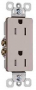 Pass & Seymour radiant Series 885TRNICC12 Duplex Receptacle, Thermoplastic, Nickel, 2-Pole, 15 A, 12