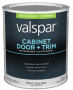 Valspar 8100 028.0081004.005 Cabinet, Door and Trim Paint Enamel, Water Base, Satin Sheen, Clear Bas