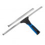 Unger Professional EZ-Change Squeegee with Interchangeable Blades, 18 in Blade, Poly Blade
