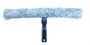 Unger Professional Swivel Window Scrubber, 18 in L Head, Plastic Head