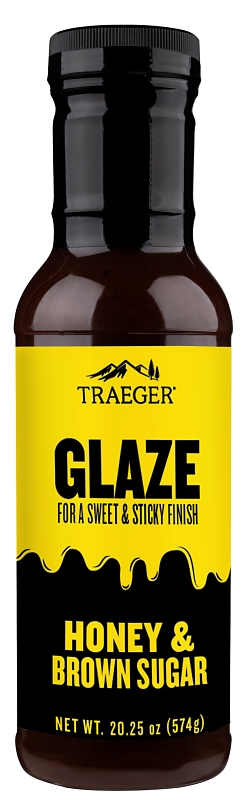 Traeger Barbeque Glaze, Brown Sugar, Honey, 12 oz Bottle