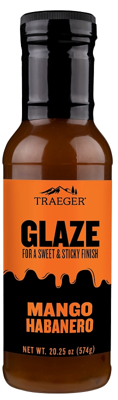 Traeger Barbeque Glaze, Mango Habanero, 12 oz Bottle