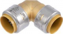 SharkBite Max Series UR260A Push-to-Connect Elbow, 1 in, 90 deg Angle, Brass/Stainless Steel, 400 ps