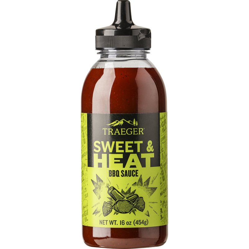 Traeger Sweet and Heat Spicy BBQ Marinade, Heat, Spicy, Sweet, 16 oz Bottle