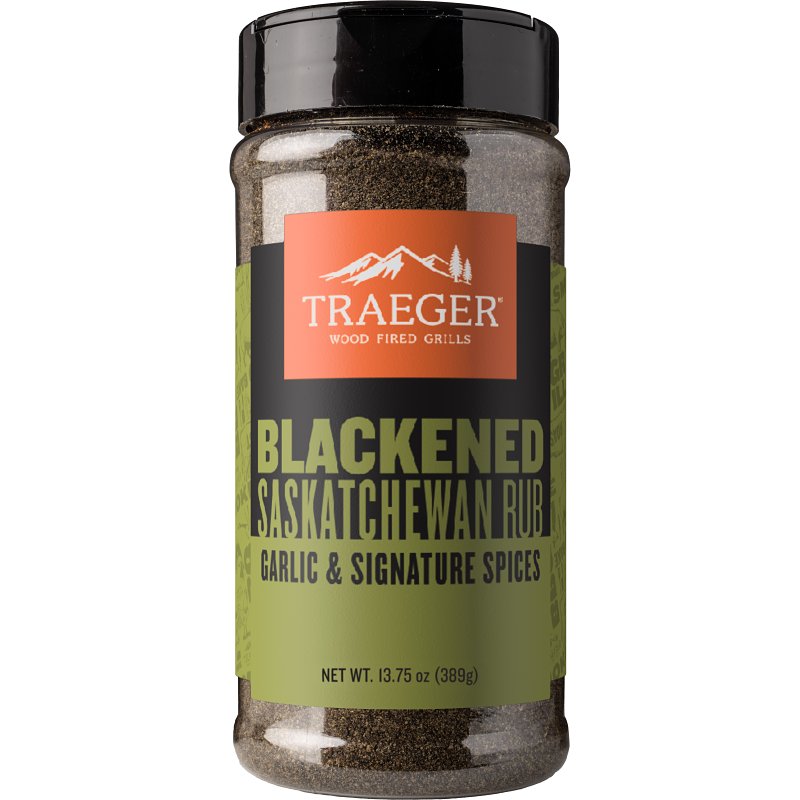 Traeger Seasoning, Blackened Saskatchewan Rub, 13.75 oz Bottle