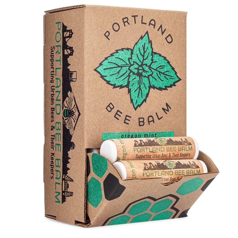 Portland Bee Balm Lip Balm, Oregon Mint, 1 Stick
