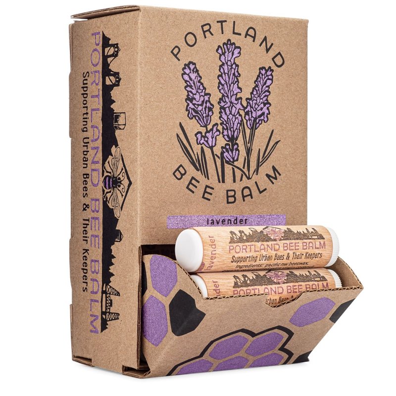 Portland Bee Balm Lip Balm, Lavender, 1 Stick