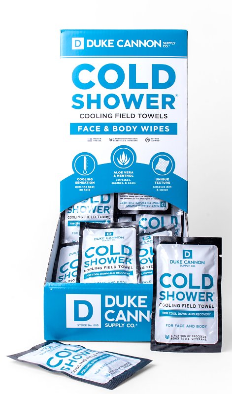 Duke Cannon COLDSHOWERTOWE Cold Shower Cooling Field Towel, White
