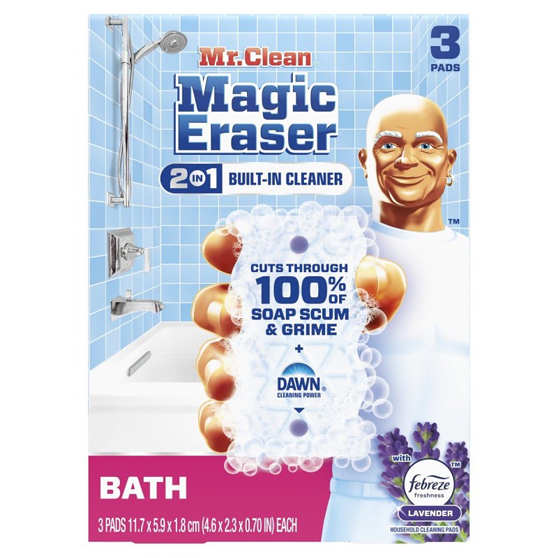 Mr Clean Magic Eraser Ultra Bath Series Multi-Purpose Cleaner, Sponge, Lavender