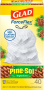 Glad ForceFlex Pine-Sol Scented Trash Bag, 13 gal, Plastic, White