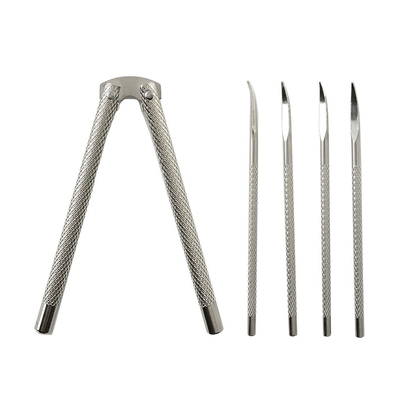 Norpro 575 Handy Shellfish/Nut Cracker, 1-1/4 in Jaw Opening, 4-3/4 in OAL, Metal Jaw, Metal Handle,