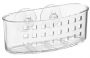 iDESIGN Sponge and Scrubber Holder, 2-1/2 in L, 6-1/2 in W, 2-1/2 in H, Plastic, Clear
