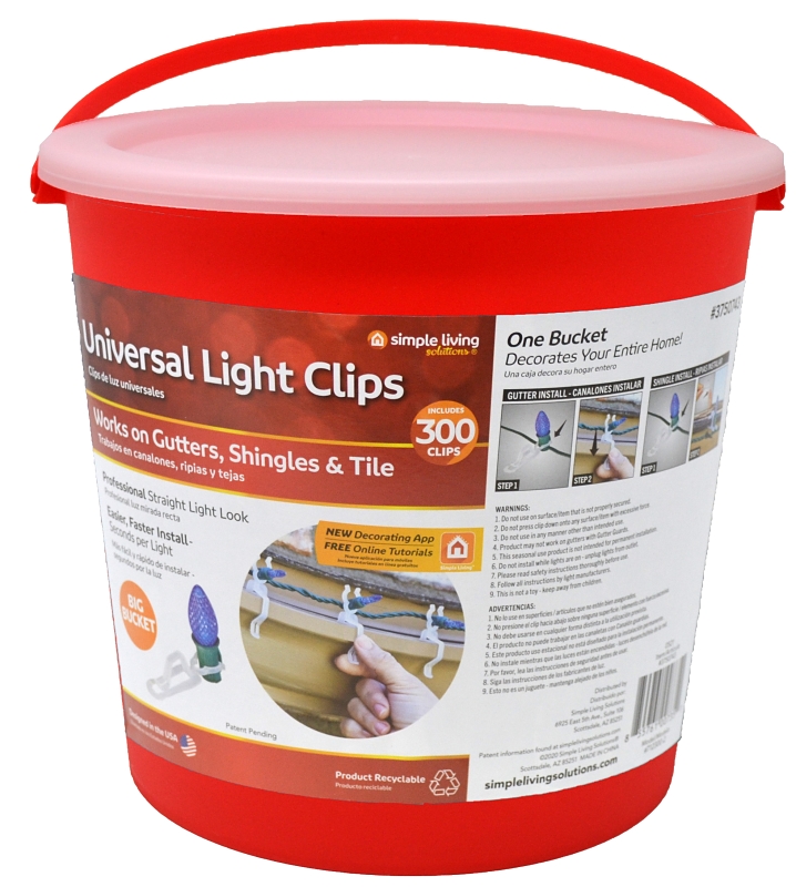 Santas Forest Universal Light Clip, Plastic, 300 CT