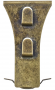 Santas Forest Brick Clip, Metal, 2 PK