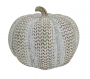 Santas Forest Resin Pumpkin, 6-1/2 in H, Resin, White, Indoor