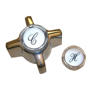 	Sterling, Chrome Handle, With Hot & Cold Buttons & Screw