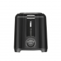 Proctor Silex Wide Slot Toaster, 700 W, 2-Slice, Button Control, Black