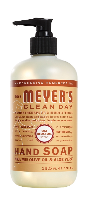 Mrs. Meyer's Hand Soap, Liquid, Oat Blossom, 12.5 fl-oz Bottle