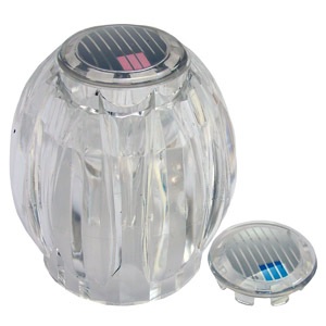 Sterling,Large Clear Lucite handle with Hot and cold buttons