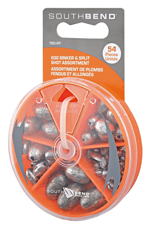 South-Bend 190-FP Egg and Split Shot Assortment