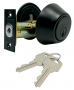 ProSource DLX92-SP5V24 Deadbolt, 3 Grade, Brass Key Key, Metal, Matte Black, 2-3/8, 2-3/4 in Backset