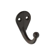 National Hardware V162 N330-795 Cloth Hook, 35 lb, 1-Hook, Zinc, Oil-Rubbed Bronze, 2/PK