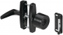 National Hardware V1307 Series N178-798 Knob Latch, Black, Zinc, 5/8 to 1-3/8 in Thick Door