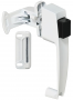 National Hardware V1316 Series N213-074 Pushbutton Latch, White, 1-3/4 in Hole Spacing, Zinc, 5/8 to