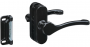 National Hardware V1320 Series N262-204 Lever Latch, Black, 1-3/4 in Hole Spacing, Zinc, 3/4 to 2 in