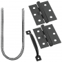 National Hardware V90 Series N107-409 Screen Door Set, Steel, Black