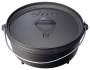 Lodge Camp Dutch Oven, 6 qt Capacity, Cast Iron, Black, Bail Handle