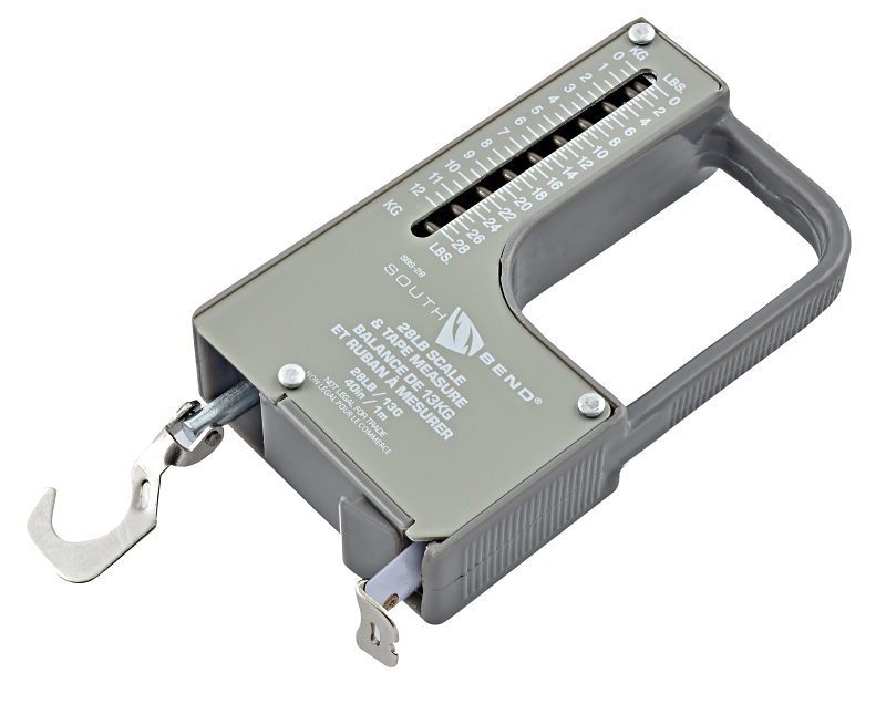 South-Bend SBS-28 Scale and Tape Measure, Specifications: 28 lb