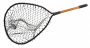 South-Bend LN-250 Landing Net, 19 in L x 14 in W Hoop, Poly, Black, 18 in Handle