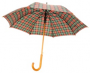 46" Red Classic Wood Umbrella
