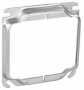 Southwire 52C17-UPC Device Ring, 4 in W, Square, 2-Gang, Steel, Silver, Galvanized
