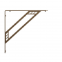 Shelf-Made Richland 201 Series RP-201RC-12BRZ Premium Decorative Shelf Bracket, 500 lb, 12 in L, 10