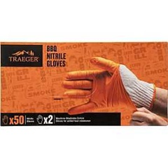 Traeger BAC824 BBG Gloves Kit, Cotton/Nitrile, Orange