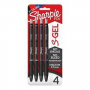 Sharpie S-Gel Gel Pens, Black Barrel, Medium Point (0.7mm), Assorted Ink Colors, 4 Count - Writing,