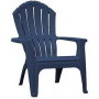 Adams RealComfort 263978 Adirondack Chair, 30 in W, 34 in D, 37-1/2 in H, Polypropylene Seat, Polypr
