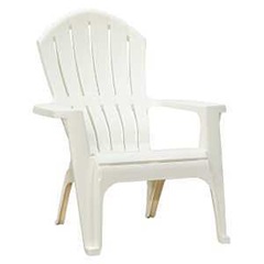 Adams RealComfort 8371-48-3700 Adirondack Chair, 30 in W, 32-1/2 in D, 37-1/2 in H, Polypropylene Fr